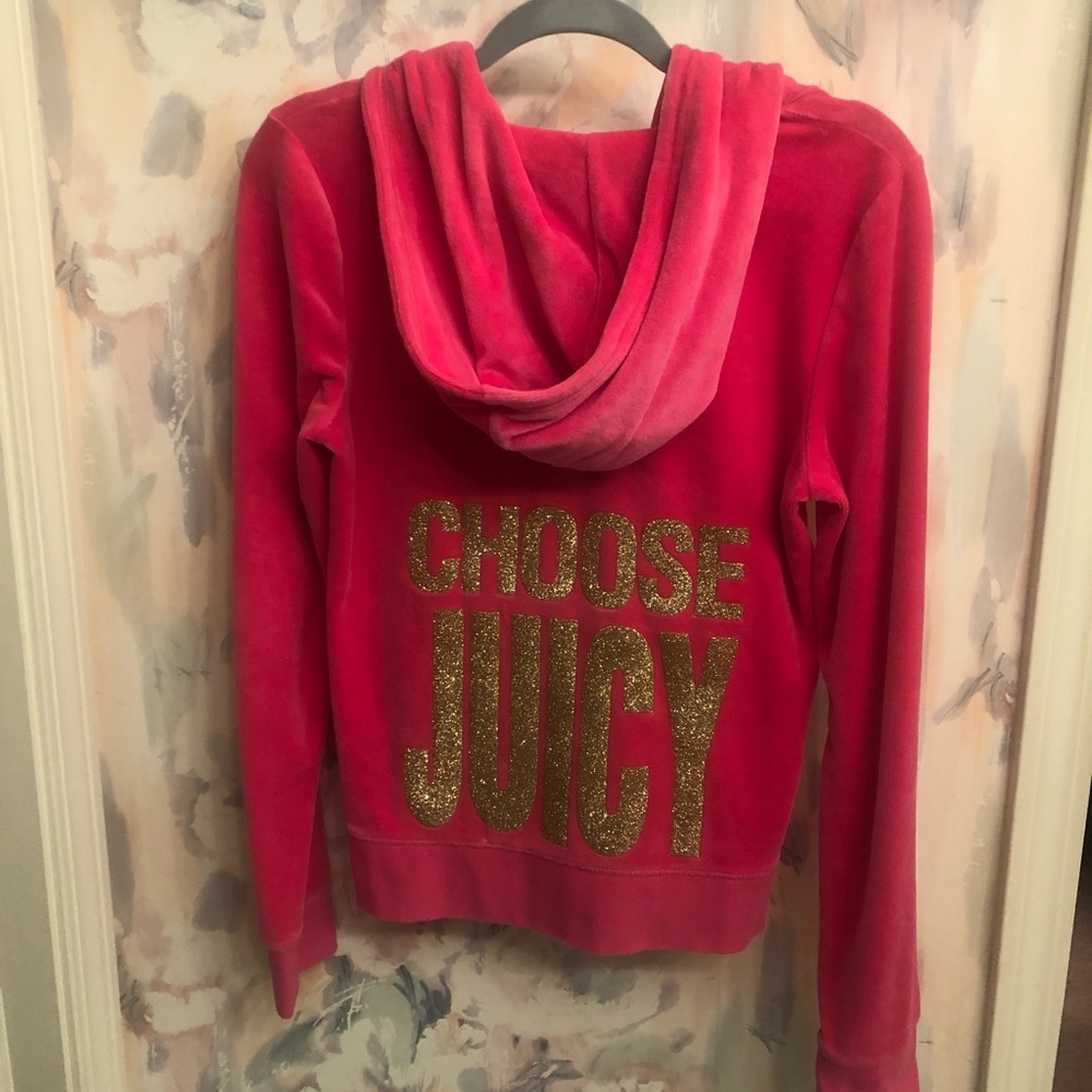 Juicy couture, large zip up, pink